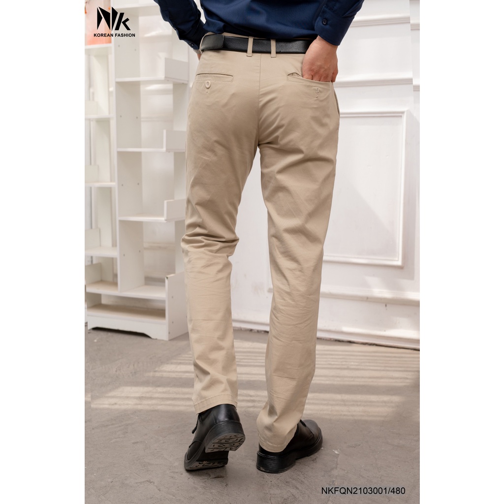 Quần kaki dài nam NK Fashion, màu sắc  basic , chất kaki mềm mịn cao cấp , dễ phối NKFQN2103001