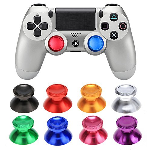 Vỏ bọc nút bấm điều khiển chất liệu kim loại 3d cho máy chơi game PS5 PS4 PlayStation 4 Xbox One