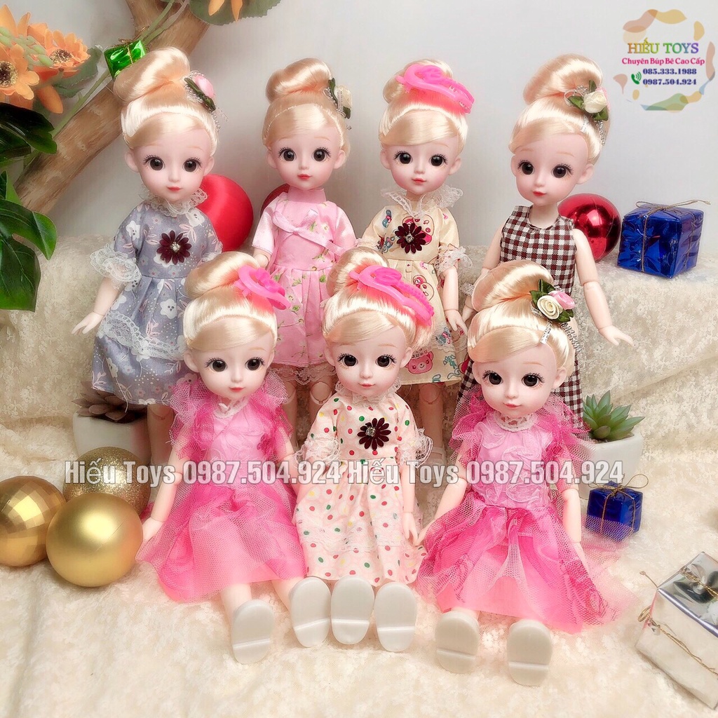 Búp Bê Barbie  Chị Em 30cm,16cm Có Khớp Váy Xinh Đồ Chơi Búp Bê Cho Bé Gái Từ 1 Đến 6 Tuổi