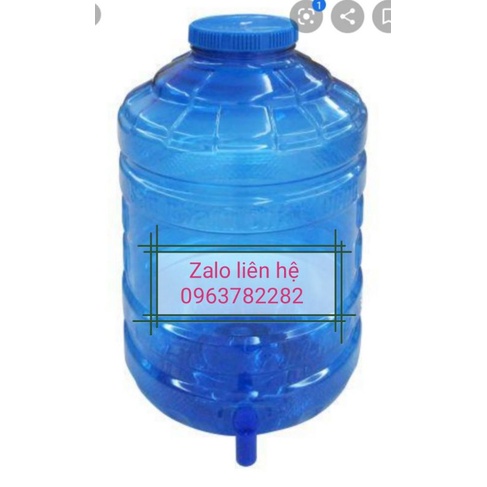 1 bình nước 20lit nắp phi 110 đầy đủ phụ kiện nắp và vòi