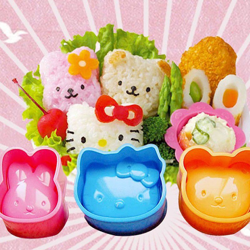 Set 3 khuôn bento ép cơm