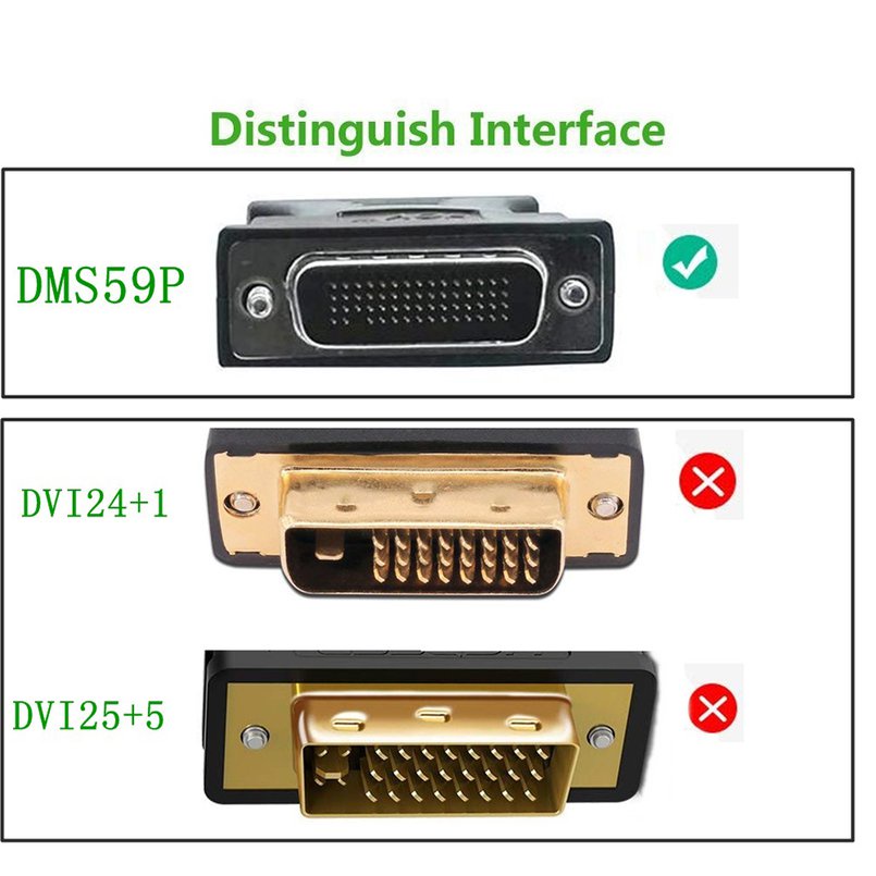 Bộ Chia Cổng 1 Ra 1 DMS-59 DMS59 59Pin DVI Male Sang 1 Cổng VGA