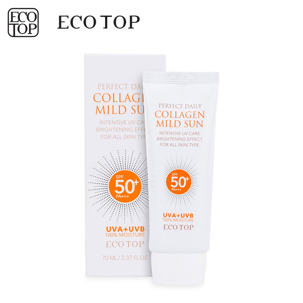 KEM CHỐNG NẮNG PERFECT DAILY COLLAGEN MILD SUN ECOTOP 70ML
