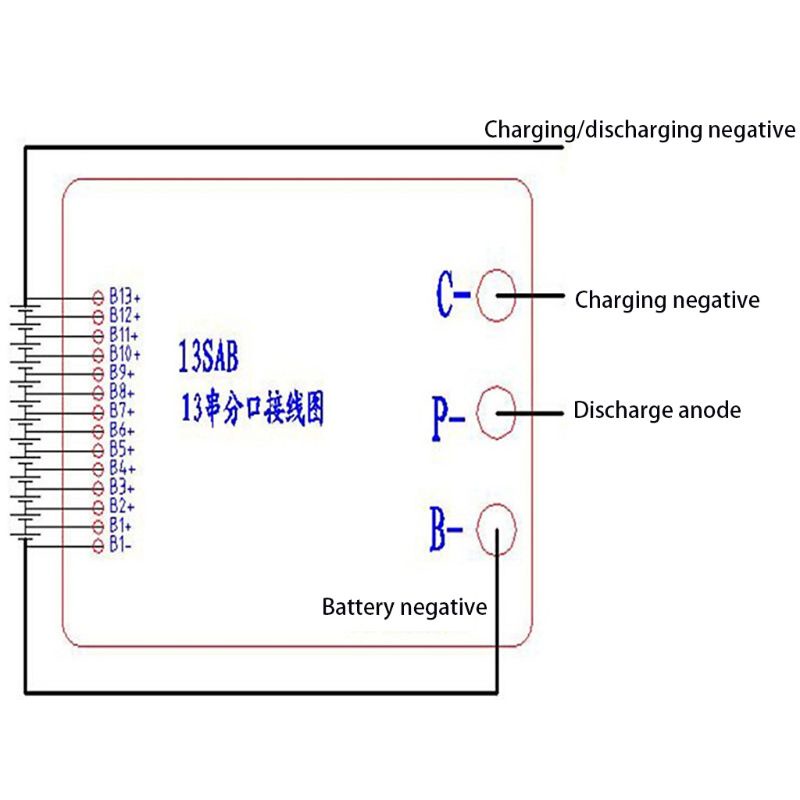 Bảng Mạch Li 13S 48V Li-ion 20A 18650 Chuyên Dụng Chất Lượng Cao