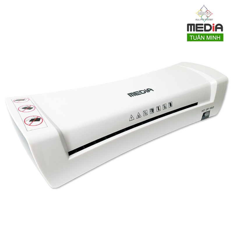 Máy Ép Màng Nhựa A4 Laminator, Máy Ép Màng Plastic Media MD230 Khổ Ép A4, Combo Máy + Màng Ép Nhựa 100 Tờ