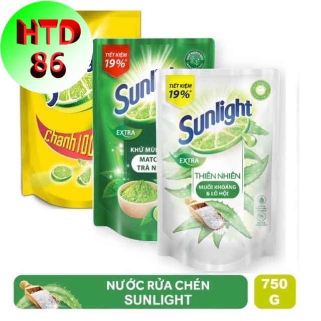 Nước rửa chén Sunlight túi 750g