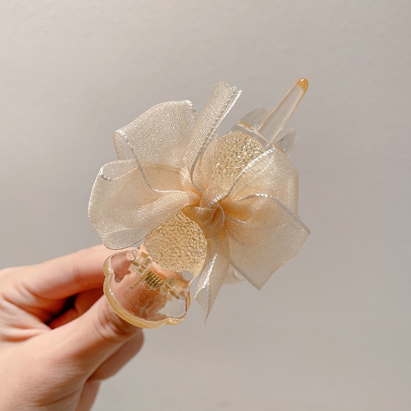 Kẹp TóC HìNh Nơ ĐíNh Kim Cương Giả ThờI Trang Cho Nữ