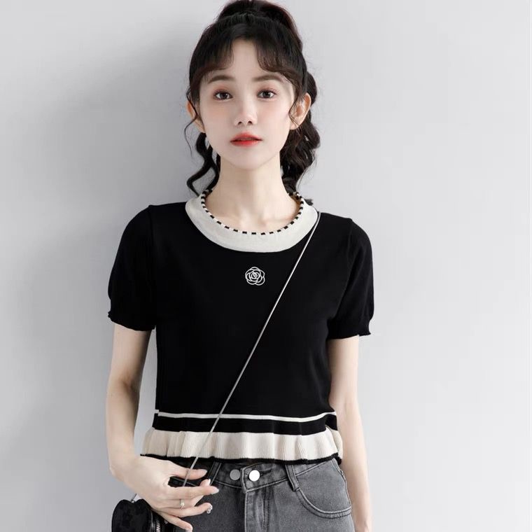 Áo Thun Ngắn Tay Thiết Kế Giản Dị Thời Trang Dành Cho Nữ  tao bao
