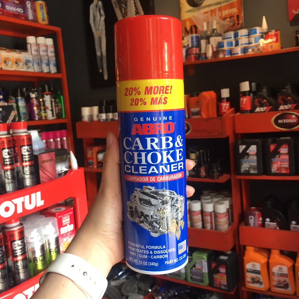 Chai Xịt Vệ Sinh Bình Xăng Con , Bướm Ga , Chế Hòa Khí Abro Carb & Cleaner 340g USA