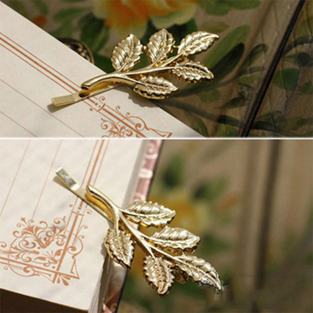 Set 2 Kẹp Tóc Hình Chiếc Lá Dễ Thương