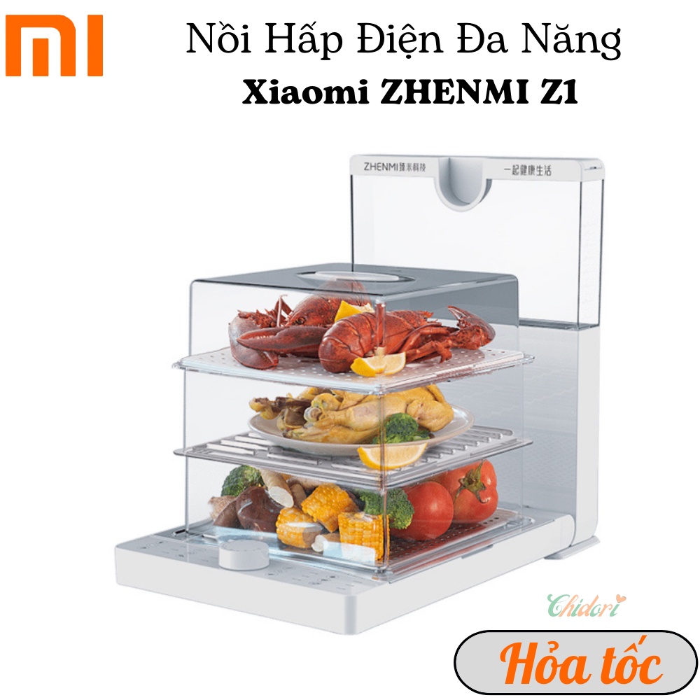 [Mã ELHADEV giảm 4% đơn 300K] CHÍNH HÃNG - Nồi Hấp Điện Đa Năng gấp gọn Xiaomi ZHENMI Z1 - 10L (Fullbox)