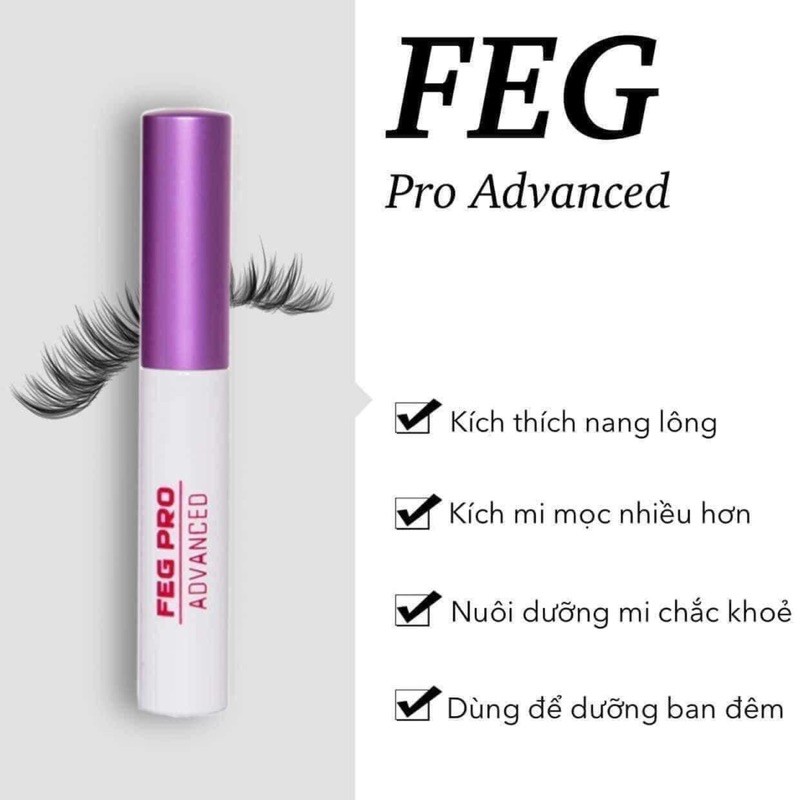 Dưỡng Mi FEG Hồng Eyelash Pro Avanced (Chính hãng)-Giúp ngăn rụng, phục hồi và dày mi 💦