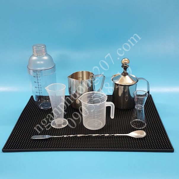 COMBO 8 DỤNG CỤ PHA CHẾ CÀ PHÊ, BARISTA (SHAKER 700 IN)