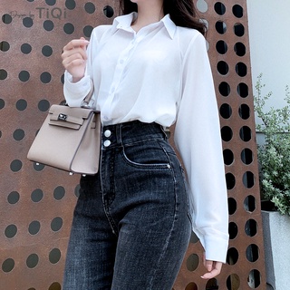 Áo sơ mi nữ vải lụa Chiffon Cao Cấp TiQi Jeans ASM