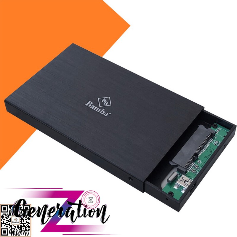 HỘP ĐỰNG Ổ CỨNG 2.0 BAMBA B1 VỎ NHÔM - BOX HDD,SSD 2.5 (CHUẨN 2.0 ) BAMBA B1 - VỎ NHÔM