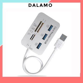 Bộ chia USB HUB kiêm đầu đọc thẻ nhớ 2 in 1 cổng 3.0 giá rẻ mẫu 2 DALAMO