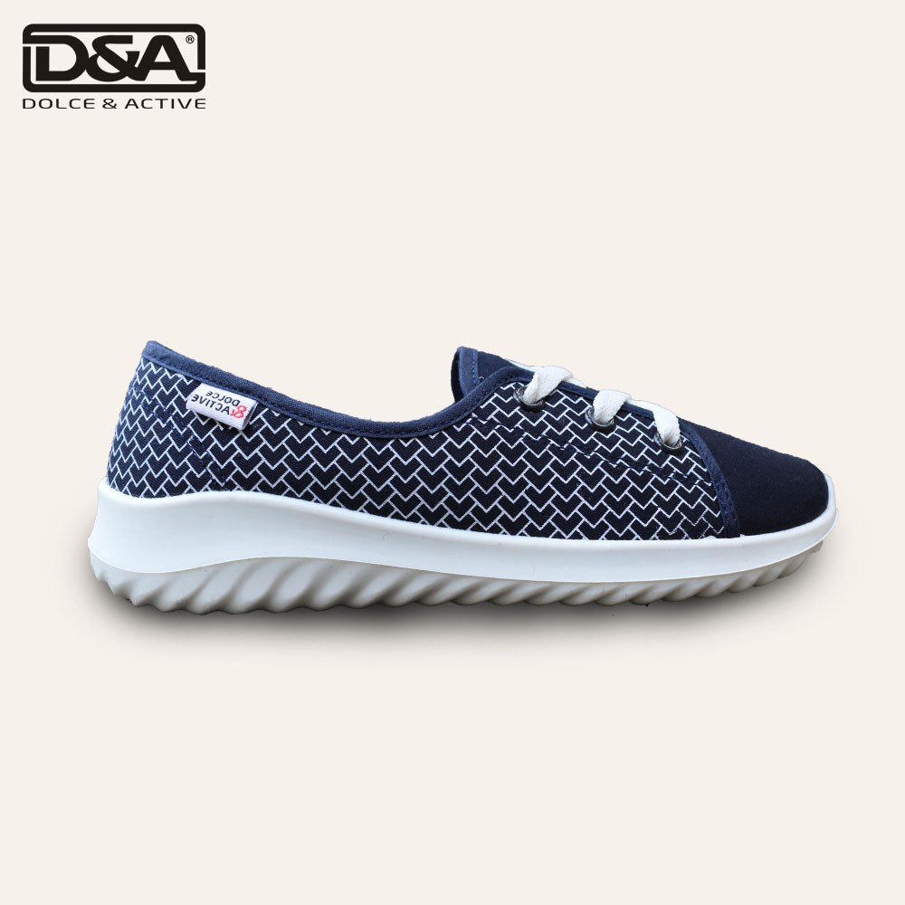 [Mã BMBAU50 giảm 7% đơn 99K] Giày sneaker nữ D&amp;A EP L1916 đế cao màu xanh