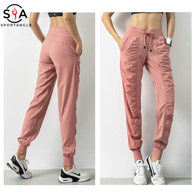 Quần dài thể thao có túi đơn giản phong cách mùa hè thời trang Hàn Quốc có size lớn S-2XL