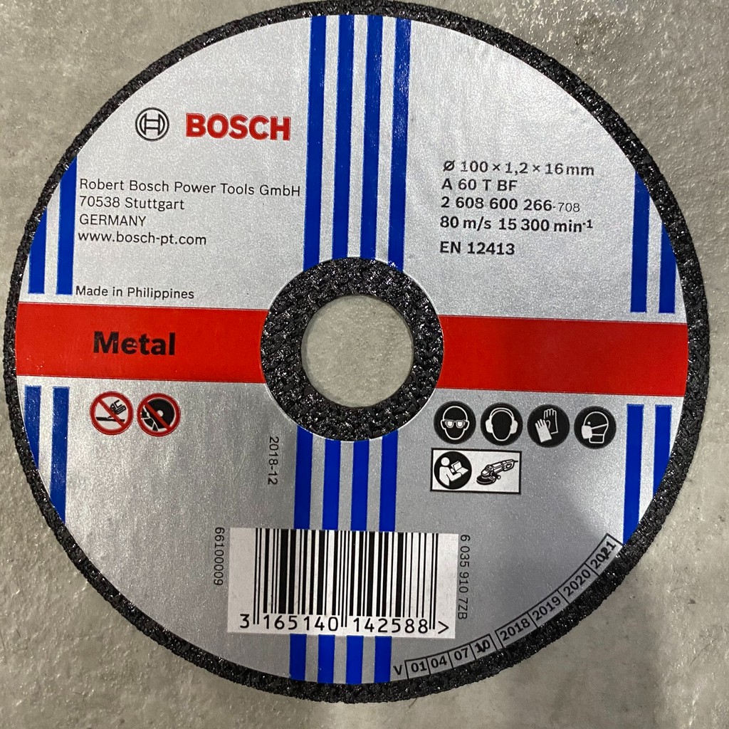 Đá cắt sắt Bosch 100x1.2x16mm - 2608600266
