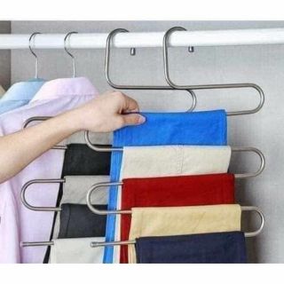 Móc phơi quần áo inox 5 tầng