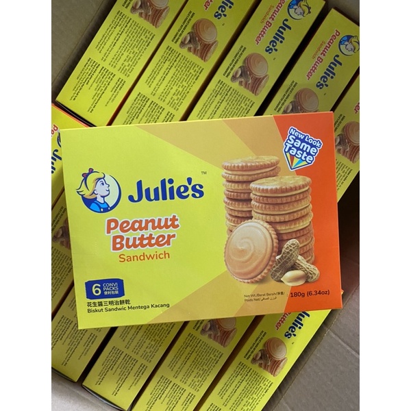 Bánh quy bơ đậu phộng julie’s 180g