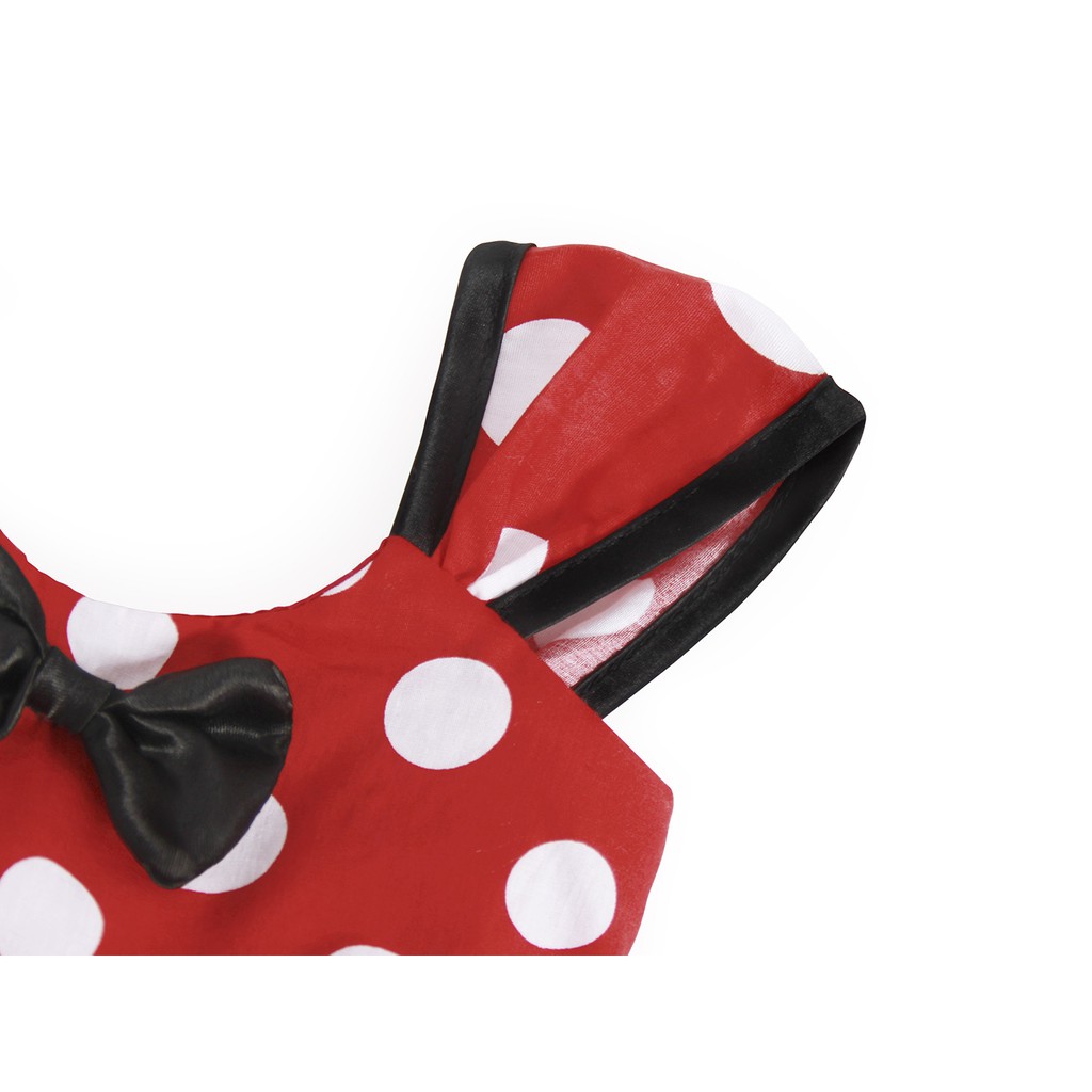 Váy công chúa Minnie màu đỏ hóa trang tiệc sinh nhật cho bé