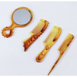 Combo 4 cây gương lược chải tóc nam nữ lược chải tóc gia đình cao cấp sang trọng