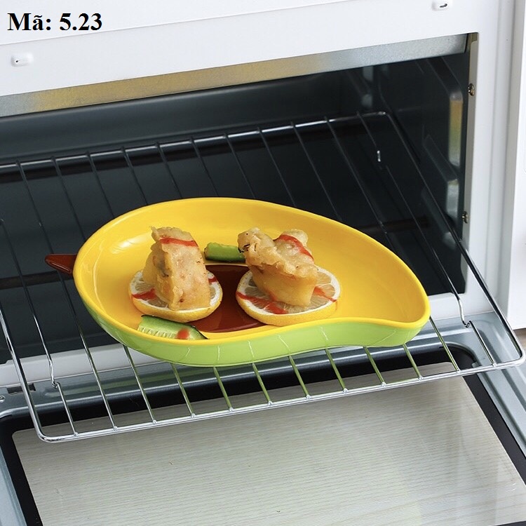 Bát đĩa sứ hình quả dứa, xoài màu hồng, màu vàng, đồ ăn dặm cho bé, phụ kiện bàn ăn 5.22 5.23