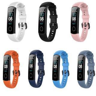 Dây Đeo Thay Thế Chất Liệu Silicon Màu Trơn Cho Honor Band 5 / Honor Band 4