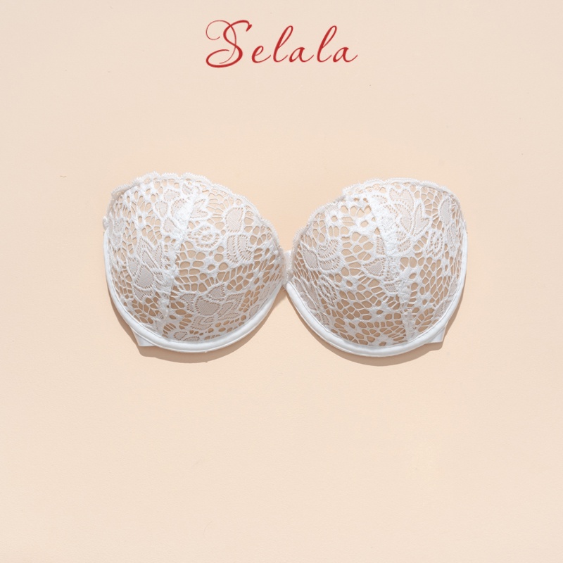 Áo Cúp Ngực Selala Ren Đệm Tim Siêu Nâng Đỡ Tạo Khe AC07