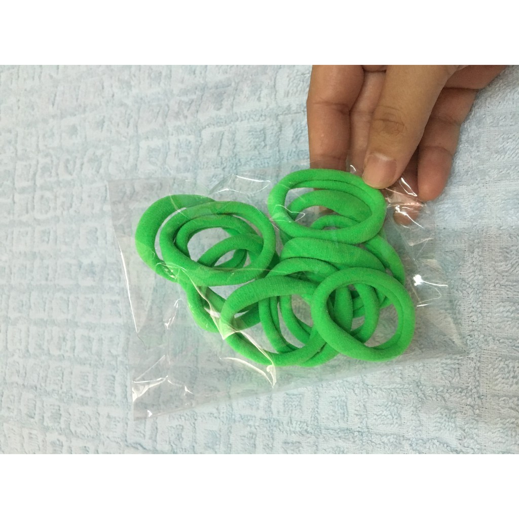 1 cọng thun cuộc tóc vải có nhiều màu đẹp đường kính 4.5CM màu ngẫu nhiên