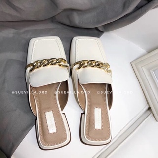Dép sục da đính xích topshop auth cực xịn