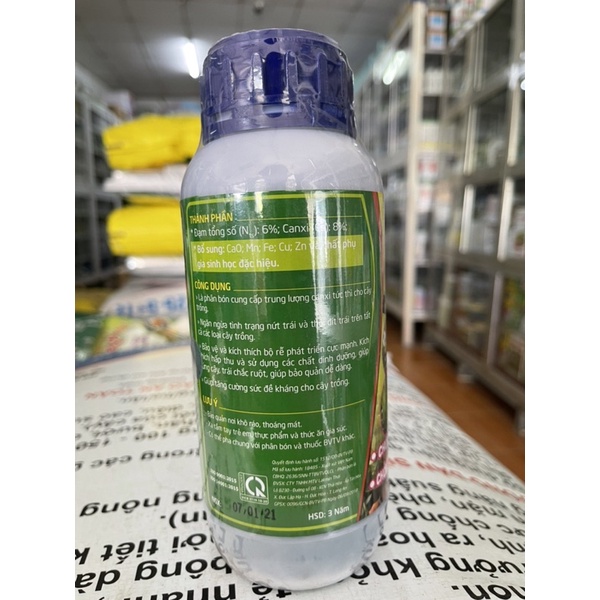 CANXIBO  :CHỐNG THÚI TRÁI, NỨT TRÁI, CHỐNG RỤNG BÔNG, RỤNG TRÁI NON.