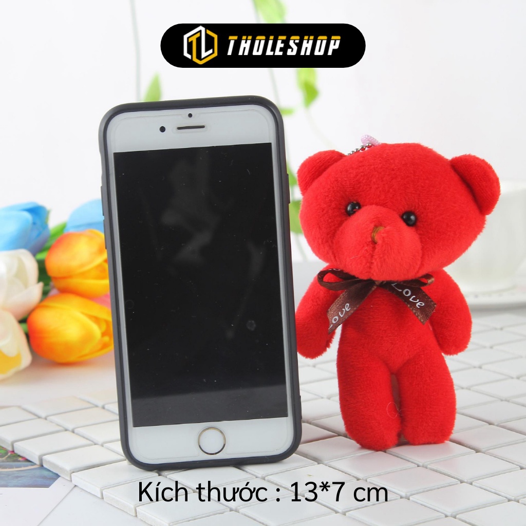 Móc Khóa - Móc Khóa Hình Gấu Nhồi Bông Trang Trí Túi Xách, Balo, Khóa Xe 6467