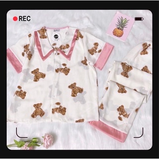 Đồ bộ pyjama tay ngắn quần dài hoạt hình dễ thương