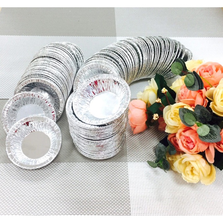 Set 50 Chén Bạc Nướng Bánh, Tart Trứng Siêu Tiện Lợi