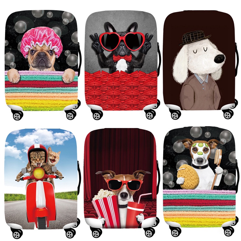 Vỏ Bọc Bảo Vệ Vali Du Lịch Siêu Dày Co Giãn Chống Mài Mòn Thời Trang