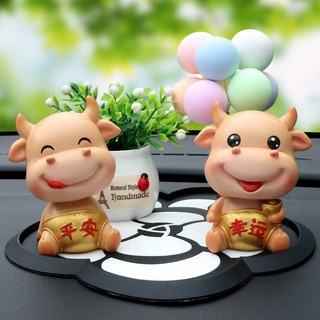 Bé trâu yếm vàng - Trang trí bánh kem - HD Shop