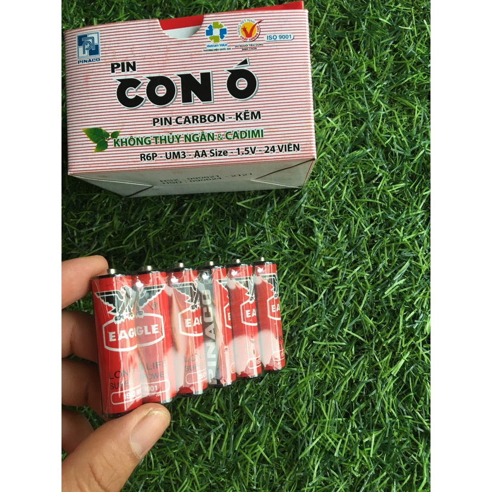 Pin tiểu AA (1 cặp 2 viên) pin con ó PINACO pin dung lượng cao [CHÍNH HÃNG]