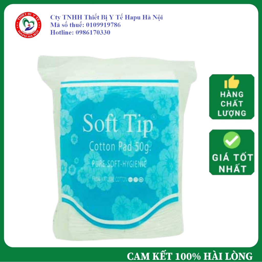 Bông Tẩy Trang Soft Tip Thái Lan 50g Túi 80 Miếng