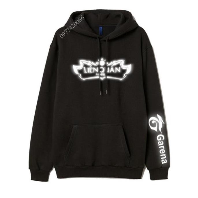 Áo hoodie Liên Quân phản quang, áo hoodie Liên Quân Mobile phản quang