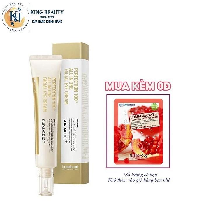 Kem giảm thâm mắt, ngăn ngừa lão hóa  Sur.Medic+ Perfection 100tm All In One Facial Eye Cream 35ml