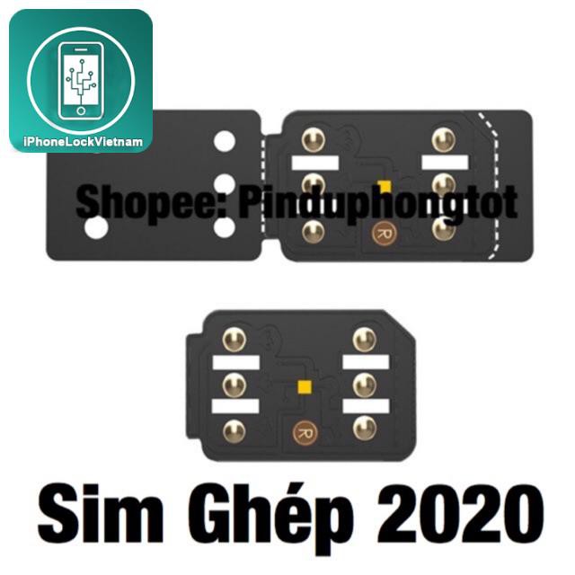 [ 2020 RẼ ]Sim Ghép GIÁ RẼ GẬP 2 MẢNH XR / XS / XSM / PRO 2022