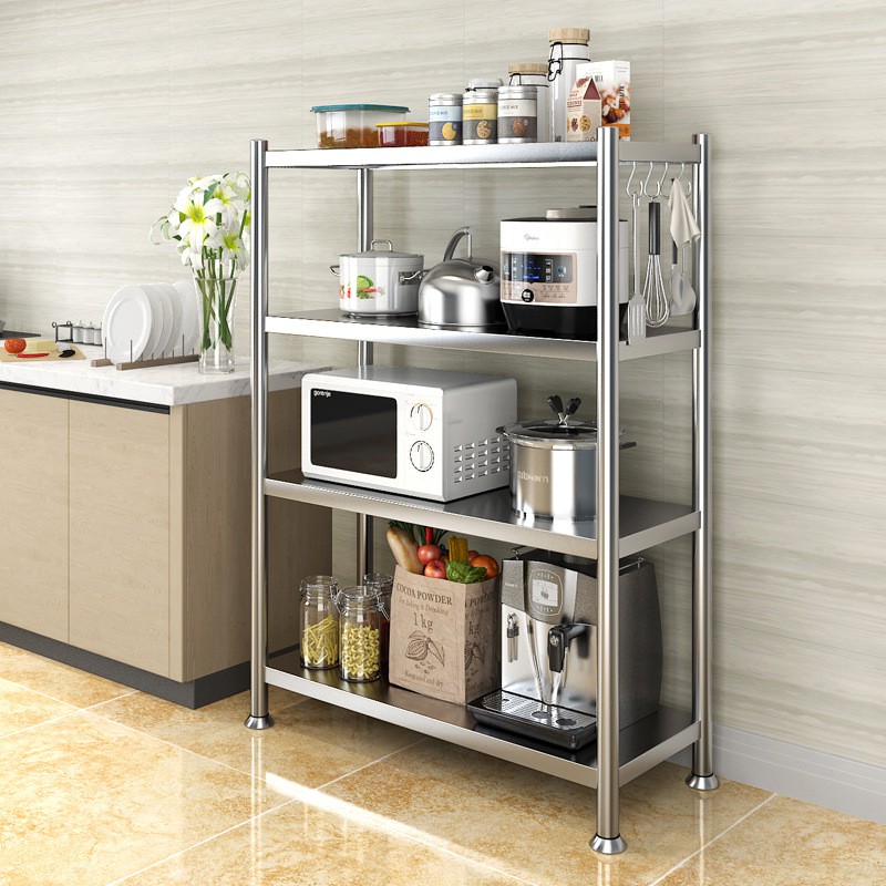 Kệ VANDO Để Lò Vi Sóng Nồi Cơm Điện Lò Nướng Đồ Nhà Bếp Đa Năng Chất Liệu Inox Cao Cấp Chống Han Gỉ