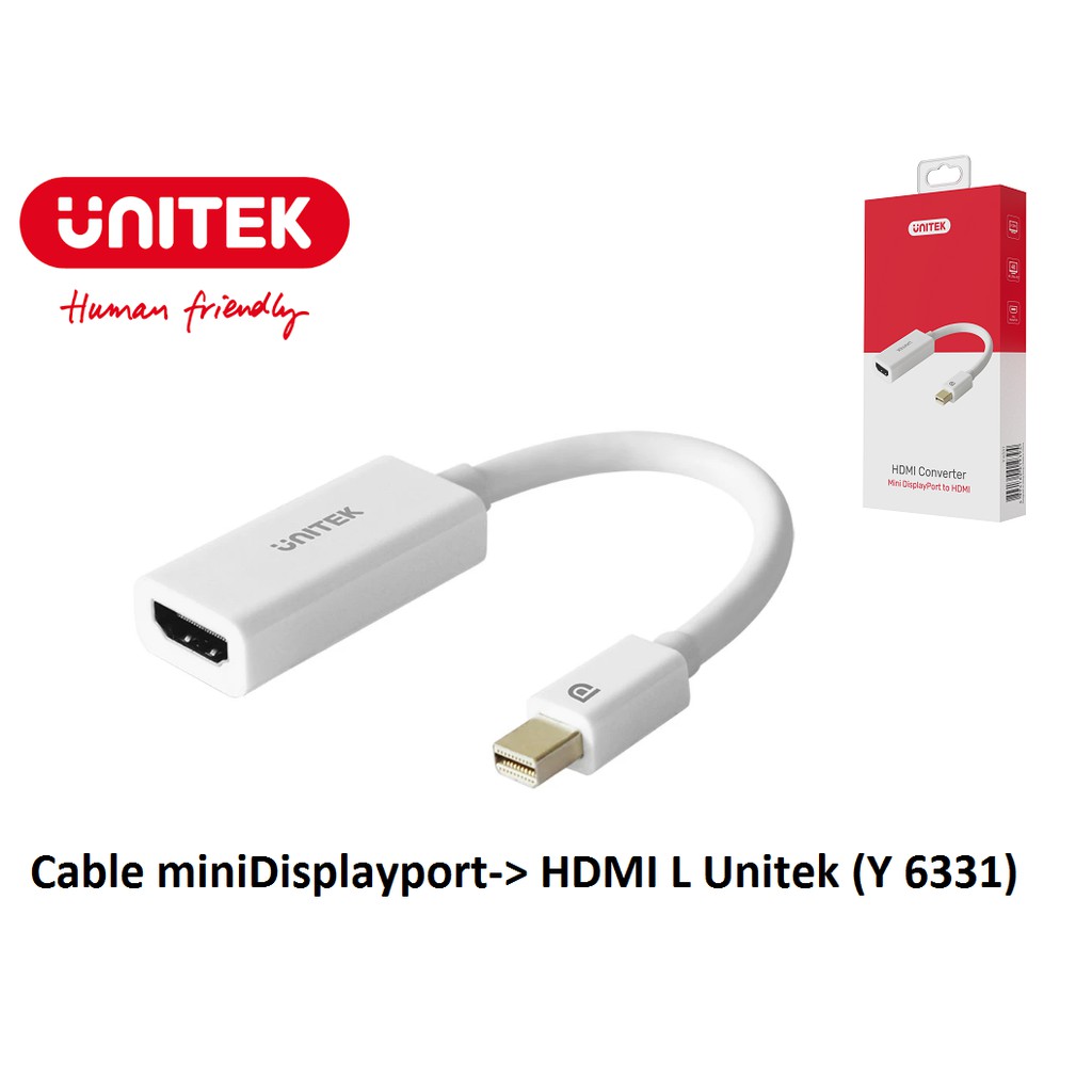 Cáp Mini Displayport -&gt; HDMI L Y6331 Cáp chuyển từ máy tính mini Displayport sang màn hình HDMI 4K