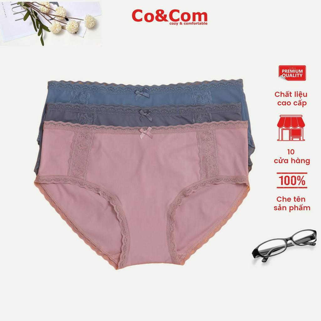 Quần lót nữ CoandCom chất liệu su tuyết mềm mát co giãn thoải mái NO659