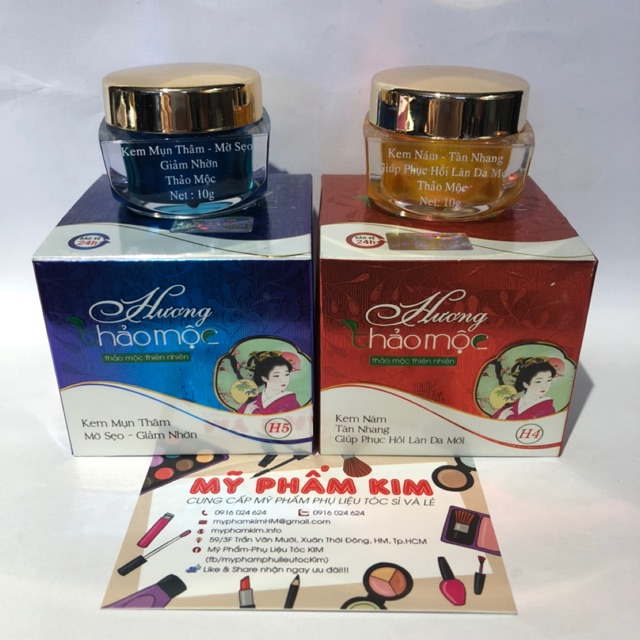 Kem trắng da Hương Thảo Mộc Mụn Thâm Mờ Sẹo Giảm Nhờn