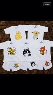 Set 5 bộ tay ngắn cho bé