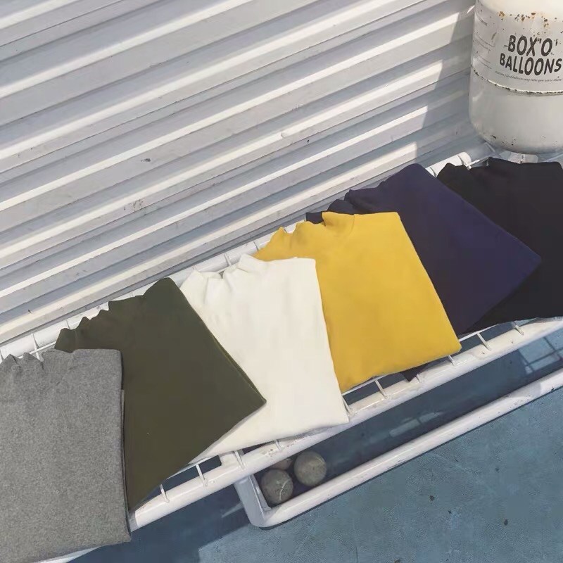 Áo nỉ thun unisex dài tay cổ lọ 3 phân AN03, Áo Sweater nam phong cách Hàn Quốc chất liệu cotton borip -  MrHero | BigBuy360 - bigbuy360.vn