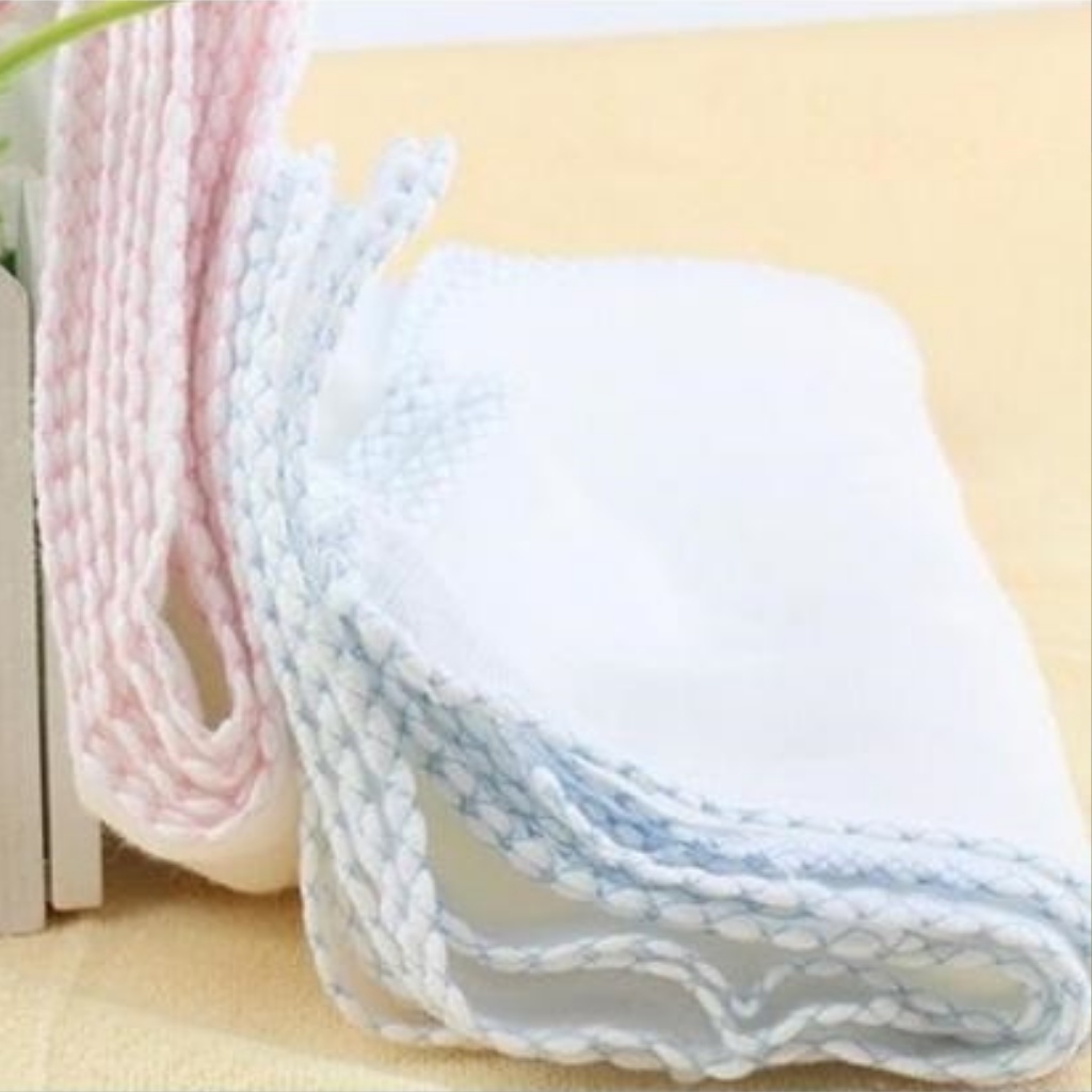 Khăn xô cho bé, Set 10 khăn xô trơn xuất Nhật, kích thước 30x30cm